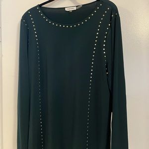 Beautiful Calvin Kline Hunter Green Top!